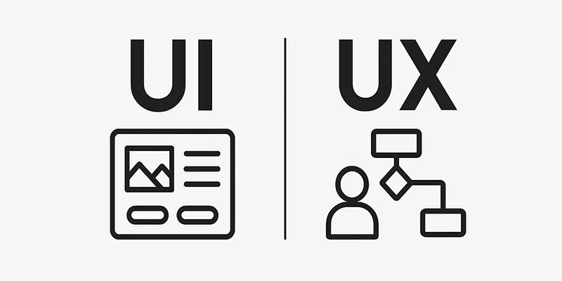 Schéma expliquant la différence entre UI Design et UX Design
